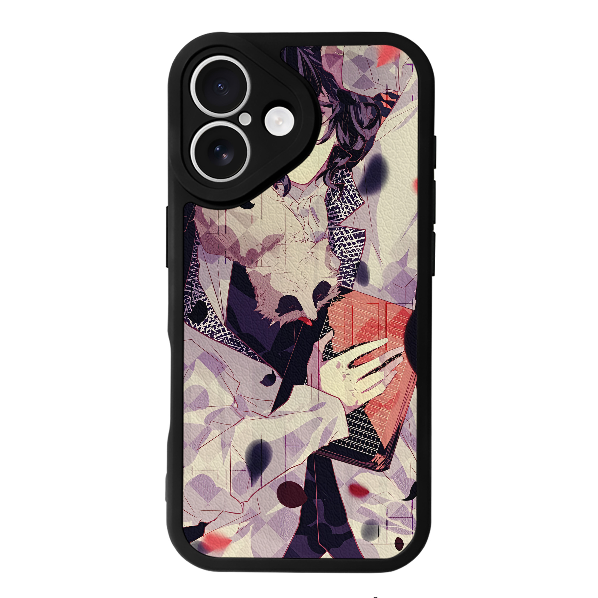 （画像用） 文豪ストレイドッグス Bungo Stray Dogs 【iPhone 16シリーズ対応】シリコンスマホケース（レザー調） 材質：シリコン